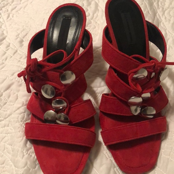 Alexander Wang Shoes - Alexander Wang Red Mule